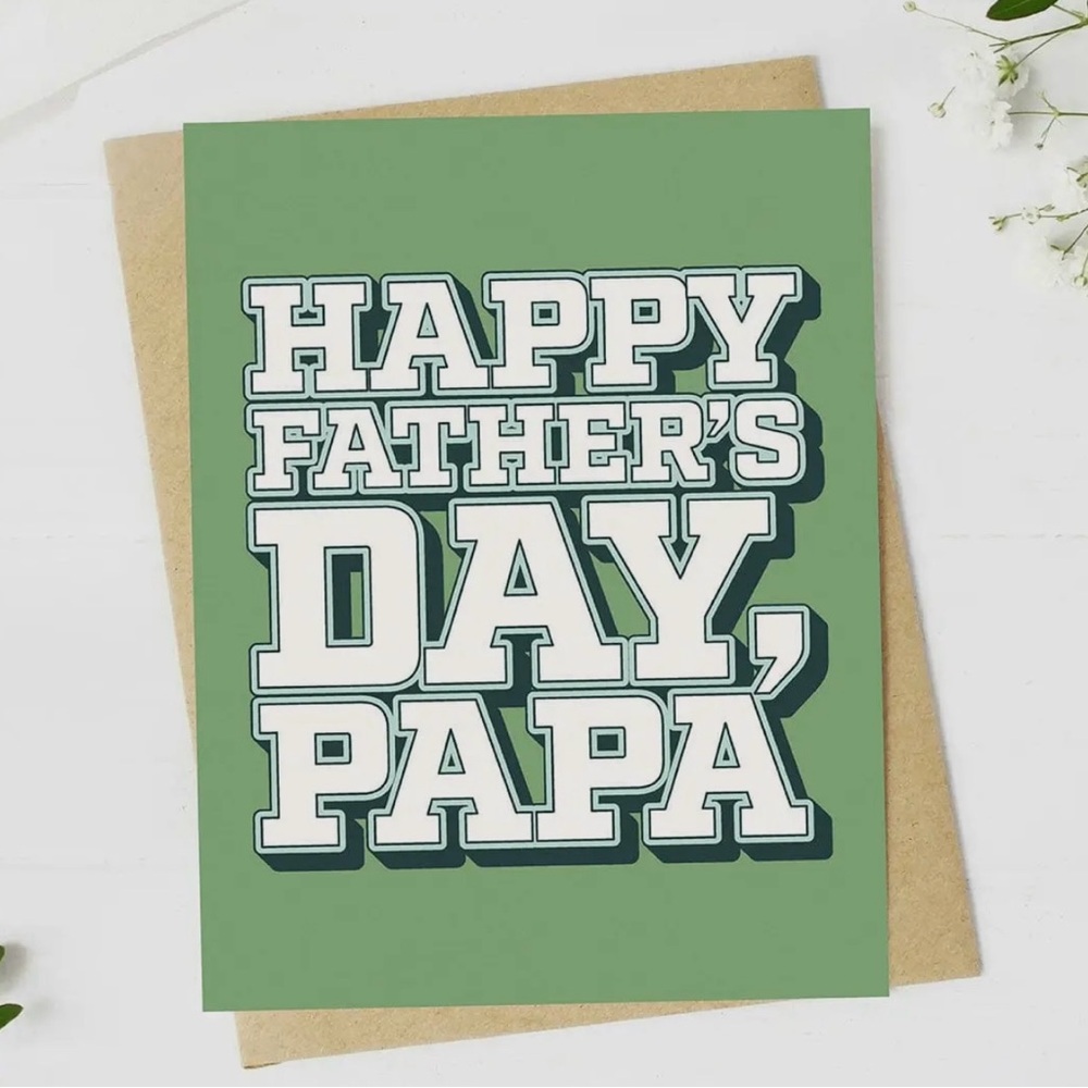 Happy Father’s Day, Papa -Green Father's Day Card
